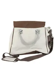 Vorschaubild 2 von Wickeltasche Unisex Weiß Braun Florales Muster Babytasche