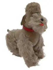 Vorschaubild 1 von Kuscheltier Hund Snobby Pudel Grau Nostalgisch Vintage