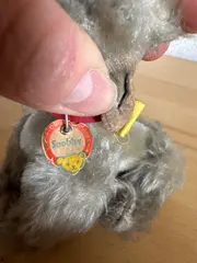 Vorschaubild 3 von Kuscheltier Hund Snobby Pudel Grau Nostalgisch Vintage