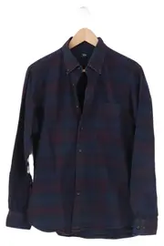 Vorschaubild 1 von Herren Freizeithemd Kariert Mehrfarbig Gr. 44/S Casual Langarm