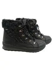 Vorschaubild 1 von Damen Schneestiefel Schwarz Gr. 39 TEX Wasserdicht Fellbesatz NEU