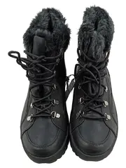 Vorschaubild 2 von Damen Schneestiefel Schwarz Gr. 39 TEX Wasserdicht Fellbesatz NEU