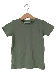 Vorschaubild 1 von Kinder T-Shirt Gr. 98 Oliv Grün Basic Baumwolle Kurzarm