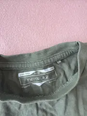 Vorschaubild 3 von Kinder T-Shirt Gr. 98 Oliv Grün Basic Baumwolle Kurzarm