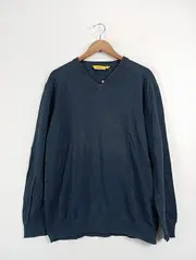 Vorschaubild 1 von Herren Pullover V-Ausschnitt Gr. 50/L Blau Casual