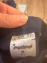 Vorschaubild 2 von Mädchen Leggings Gr. 98 Blau Uni Baumwolle Basic Alltag