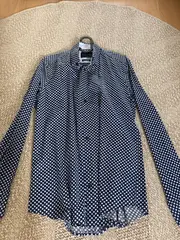 Vorschaubild 1 von Herren Freizeithemd S Blau Punkte Langarm Casual