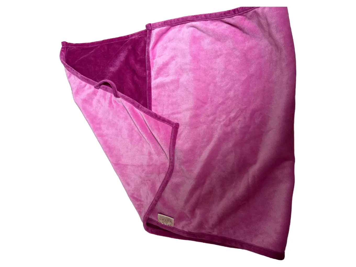 Wohndecke Kuscheldecke Pink 97x50cm Polyester Polyamid Uni Freizeit