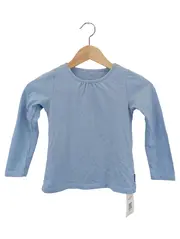 Vorschaubild 1 von Kinder Langarmshirt Blau Gr. 116/122 Basic Shirt Jungen Mädchen