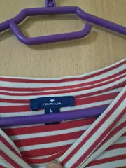 Vorschaubild 2 von Langarmshirt Herren Gr. L Rot Weiß Gestreift Maritim