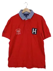 Vorschaubild 1 von Poloshirt Herren Rot XL Logo Print Stickerei Baumwolle