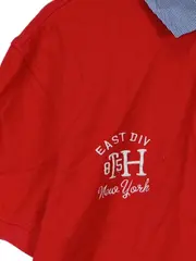 Vorschaubild 4 von Poloshirt Herren Rot XL Logo Print Stickerei Baumwolle