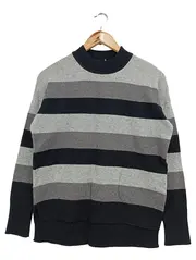 Vorschaubild 1 von Damen Pullover Gr. 34/XS Mehrfarbig Gestreift Casual Strickpullover