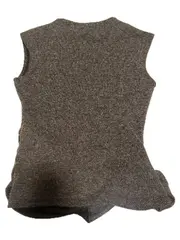 Vorschaubild 5 von Damen Pullunder Braun Meliert Asymmetrisch Gr. S Elegant