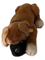 Vorschaubild 1 von Kuscheltier Hund liegend Klassisch Braun 16 cm