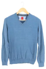 Vorschaubild 2 von Herren Pullover V-Ausschnitt Blau Gr. 46/S Casual Klassisch