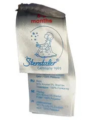Vorschaubild 2 von Baby Wintermütze 6-9 Monate Blau Sterne Ohrenklappen Fleece