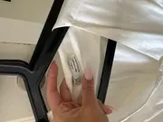Vorschaubild 5 von Damen Blusenkleid Gr. 34/XS Weiß Elegant Baumwolle Midi