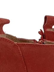 Vorschaubild 3 von Damen Stiefeletten Gr. 37 Rot Casual Wildleder-Optik Blockabsatz