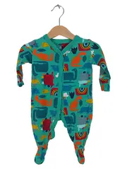 Vorschaubild 1 von Kinder Strampler Dino Motiv Gr. 62 Mehrfarbig Baumwolle