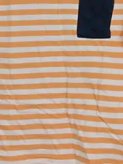Vorschaubild 4 von Kinder T-Shirt gestreift Gr. 110 Baumwolle Brusttasche