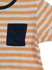 Vorschaubild 3 von Kinder T-Shirt gestreift Gr. 110 Baumwolle Brusttasche