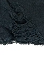 Vorschaubild 6 von Damen Jeansrock Schwarz XS Destroyed-Effekt Minirock Casual