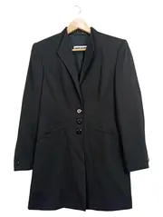 Vorschaubild 1 von Damen Blazer Jacke Gr. 36 Schwarz Business Langarm