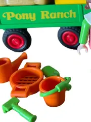 Vorschaubild 5 von Pony Ranch Ponywagen mit Figuren Zubehör Pferd Bauernhof Set