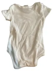 Vorschaubild 2 von Baby Body Kurzarm Gr. 68 Weiß Baumwolle