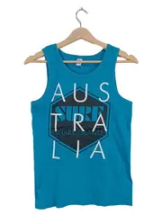 Vorschaubild 1 von Kinder Top Gr. 158/164 Türkis Schriftzug Baumwolle Freizeit Casual