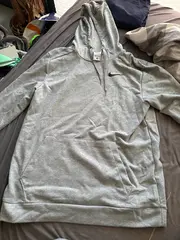 Vorschaubild 2 von Herren Kapuzenpullover Hoodie Grau Gr. 50/L Sportlich Meliert Logo