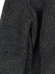 Vorschaubild 4 von Damen Felljacke Teddy Fleece Kapuzenjacke Schwarz Gr. 34/XS