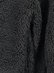 Vorschaubild 6 von Damen Felljacke Teddy Fleece Kapuzenjacke Schwarz Gr. 34/XS