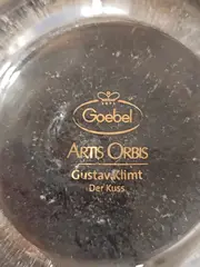Vorschaubild 4 von Artis Orbis Gustav Klimt Der Kuss Teelichthalter Glas Gold Handmade