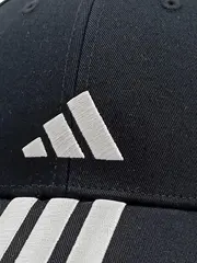 Vorschaubild 2 von Cap Basecap 3-Streifen Schwarz Weiß One Size Unisex Snapback