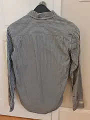 Vorschaubild 3 von Herren Business Hemd gestreift Grau Langarm 50/L