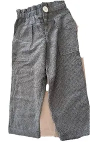 Vorschaubild 1 von Kinder Stoffhose kariert klassisch Wolle grau Gr. 140