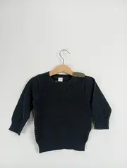 Vorschaubild 2 von Kinder Pullover Gr. 98 Schwarz Casual Strickmuster