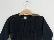 Vorschaubild 3 von Kinder Pullover Gr. 98 Schwarz Casual Strickmuster