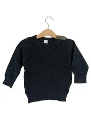 Vorschaubild 1 von Kinder Pullover Gr. 98 Schwarz Casual Strickmuster