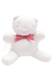Vorschaubild 1 von Baby Kuscheltier Teddybär Weiß Uni Plüschtier Stofftier