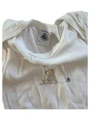 Vorschaubild 5 von Baby Body Gr. 80 Weiß Baumwolle Tiermotiv Kurzarm