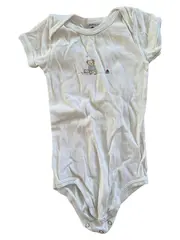 Vorschaubild 1 von Baby Body Gr. 80 Weiß Baumwolle Tiermotiv Kurzarm