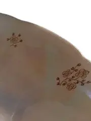 Vorschaubild 3 von Porzellan Dekoschale Rosen Florales Muster Beige 23cm