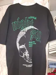 Vorschaubild 2 von Herren T-Shirt Celestial Night Sky Schwarz Gr. 2XL Streetwear