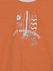 Vorschaubild 4 von Baby T-Shirt Surf Holidays Orange Gr. 86 Kurzarm Baumwolle