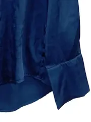 Vorschaubild 4 von Damen Bluse Hemd XS Blau Elegant Langarm Polyester