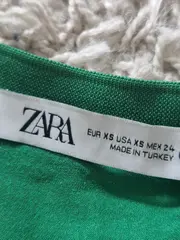 Vorschaubild 6 von Damen Bluse Grün mit Rüschen Gr. 34/XS