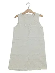 Vorschaubild 1 von Mädchen Sommerkleid Lochstickerei Weiß Gr. 122/128